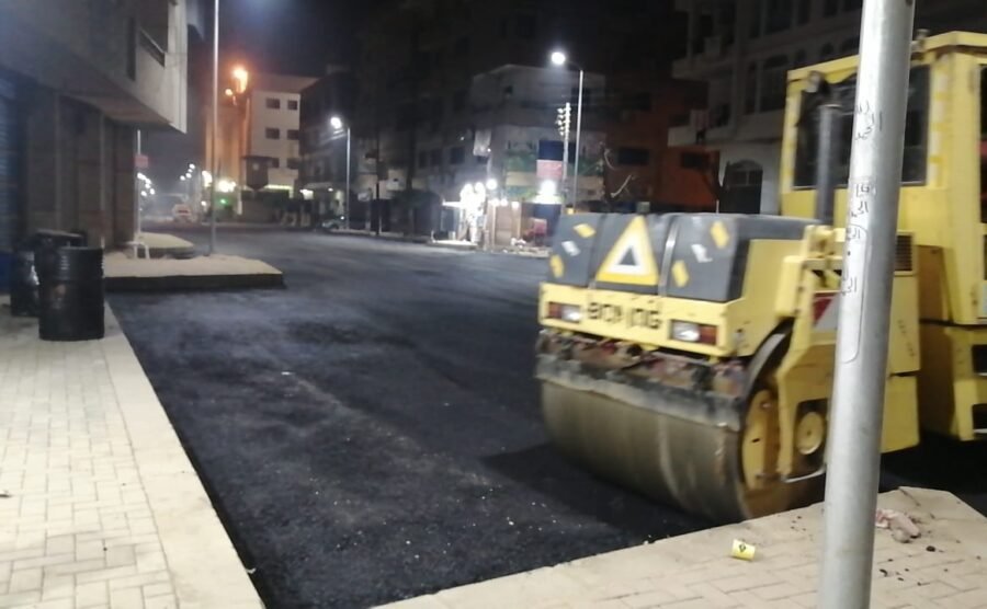 رصف الطرق بالقليوبية